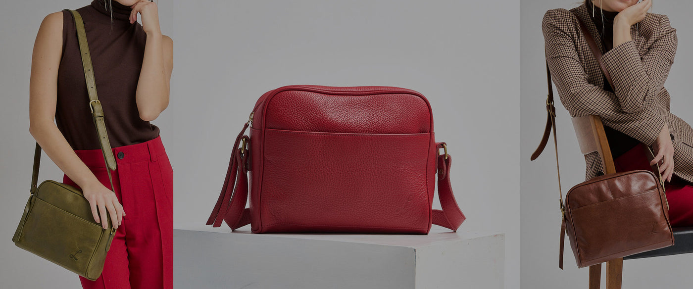 Beautiful Leather Crosstown Carryall Bag Made by Lund Leather