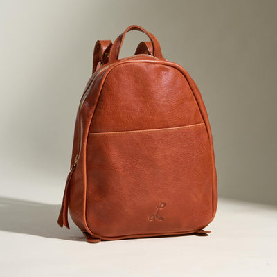 Zippered Backpack - Taupe