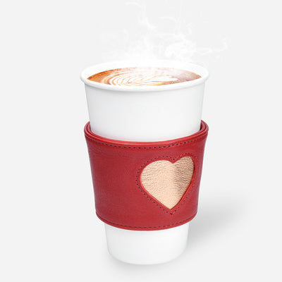 Reusable Cup Sleeve - Red Heart