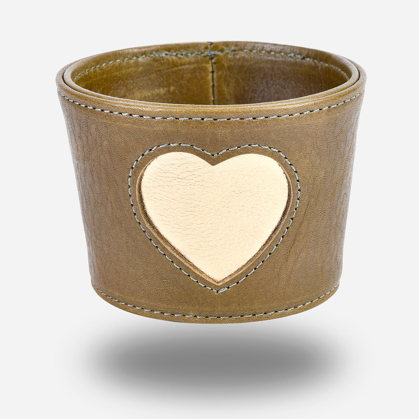 Reusable Cup Sleeve - Olive Heart
