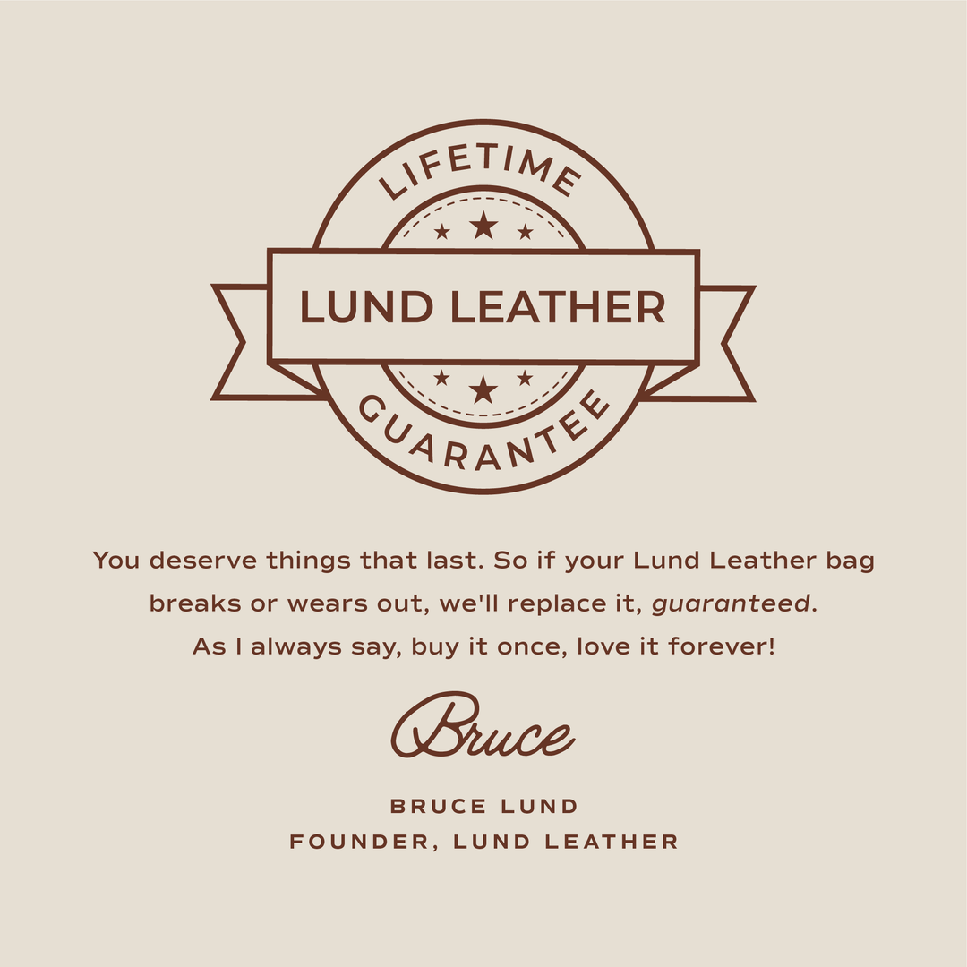 Brown Classic Leather Tote Bag Lund Leather