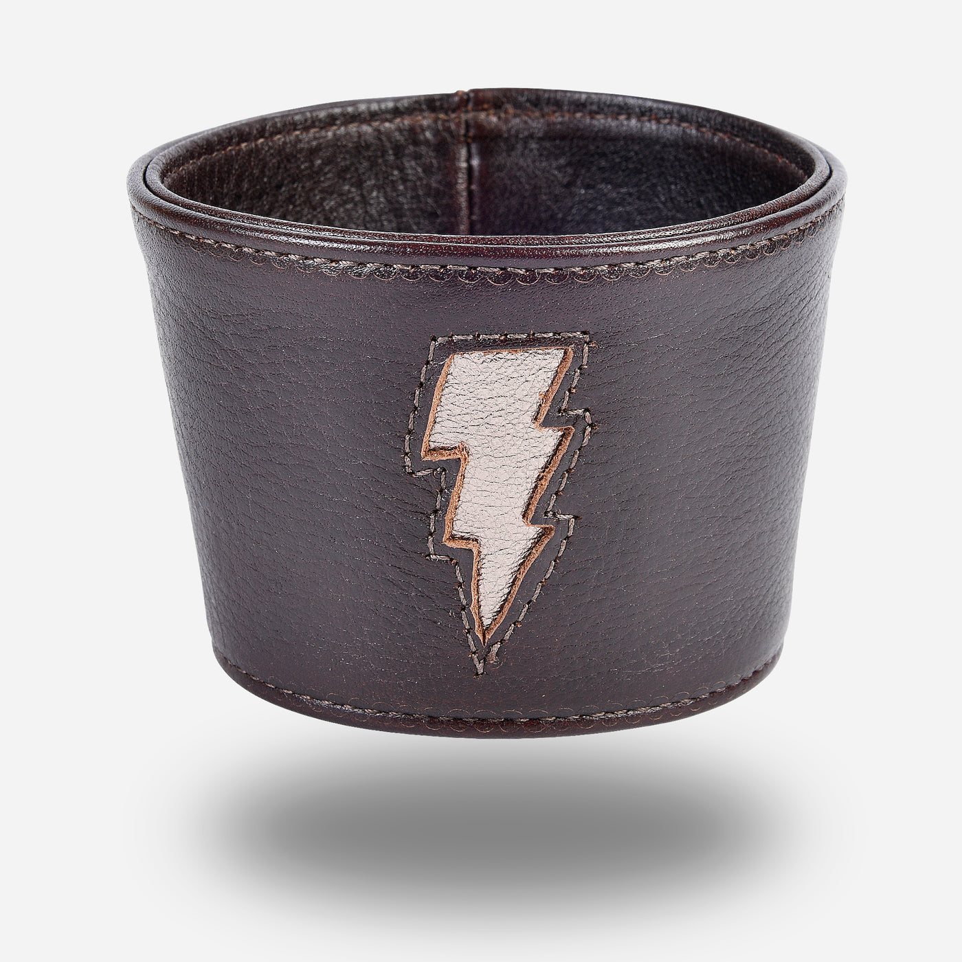 Reusable Cup Sleeve - Tumbled Brown Lightning Bolt