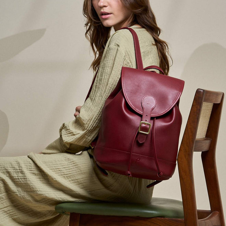 dark red leather backpack Large Back Entry LBPT2 in solid colors Our Patented design has taken the world by storm by carrying up to 5 pairs of shoes Best Vintage Rivet Red Leather